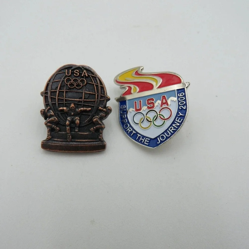 USA Olympic Pins Lot 2006 Support the Journey AMINCO VISA Souvenir‎